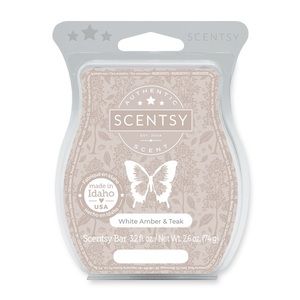 Scentsy White Amber & Teak Wax Bar *DISCONTINUED*